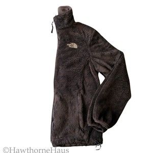 NORTH FACE Osito Fleece Teddy Jacket Size S Full Zip Chocolate Brown  Fuzzy Coat